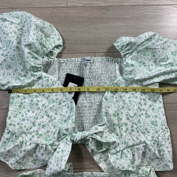 Fashion Nova Carmen Floral Mini Skirt Set - Mint/combo - Picture 14 of 14